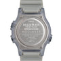 Timex Ironman Triathlon watch with gray case and band on a white background