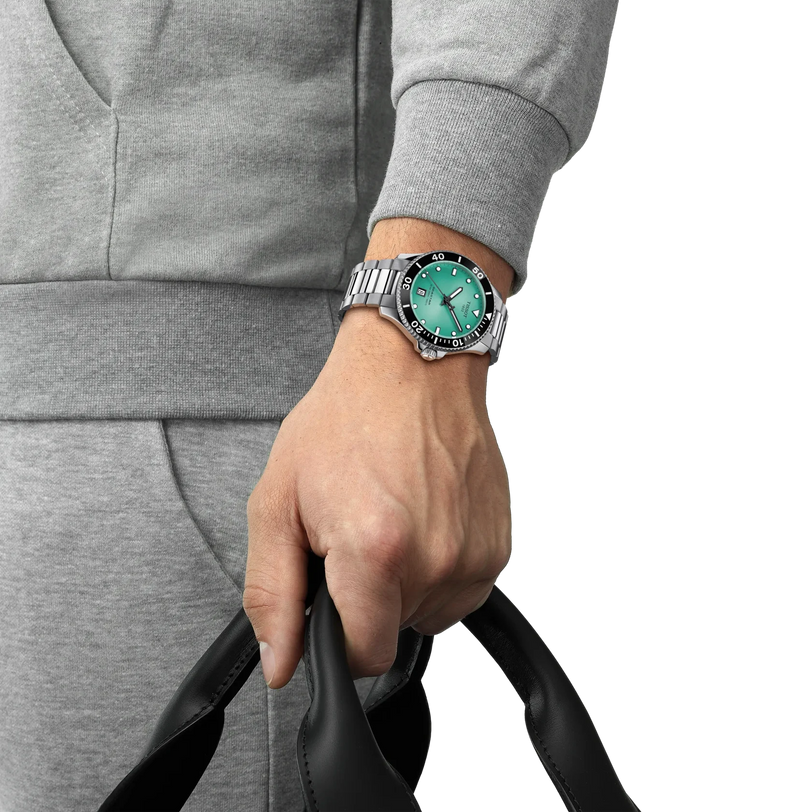SeaStar 1000 | 40mm, Stainless Steel, Turquoise Dial