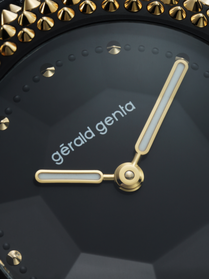 Gentissima Oursin 36 Black Titanium |  36mm, DLC coated grade 5 titanium and yellow gold, Women's Watch