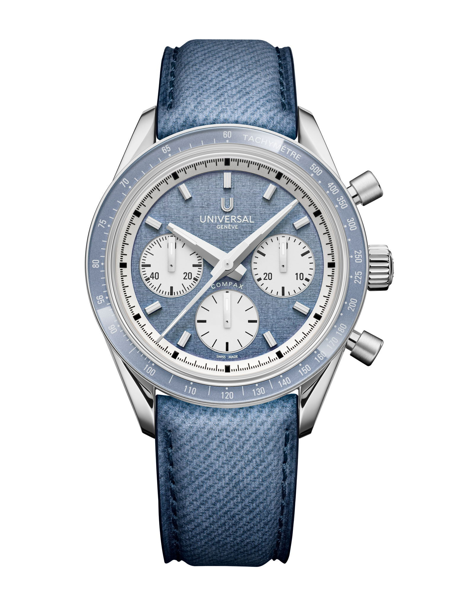 Universal Geneve Compax Capsule brushed indigo Ref. UGCO005