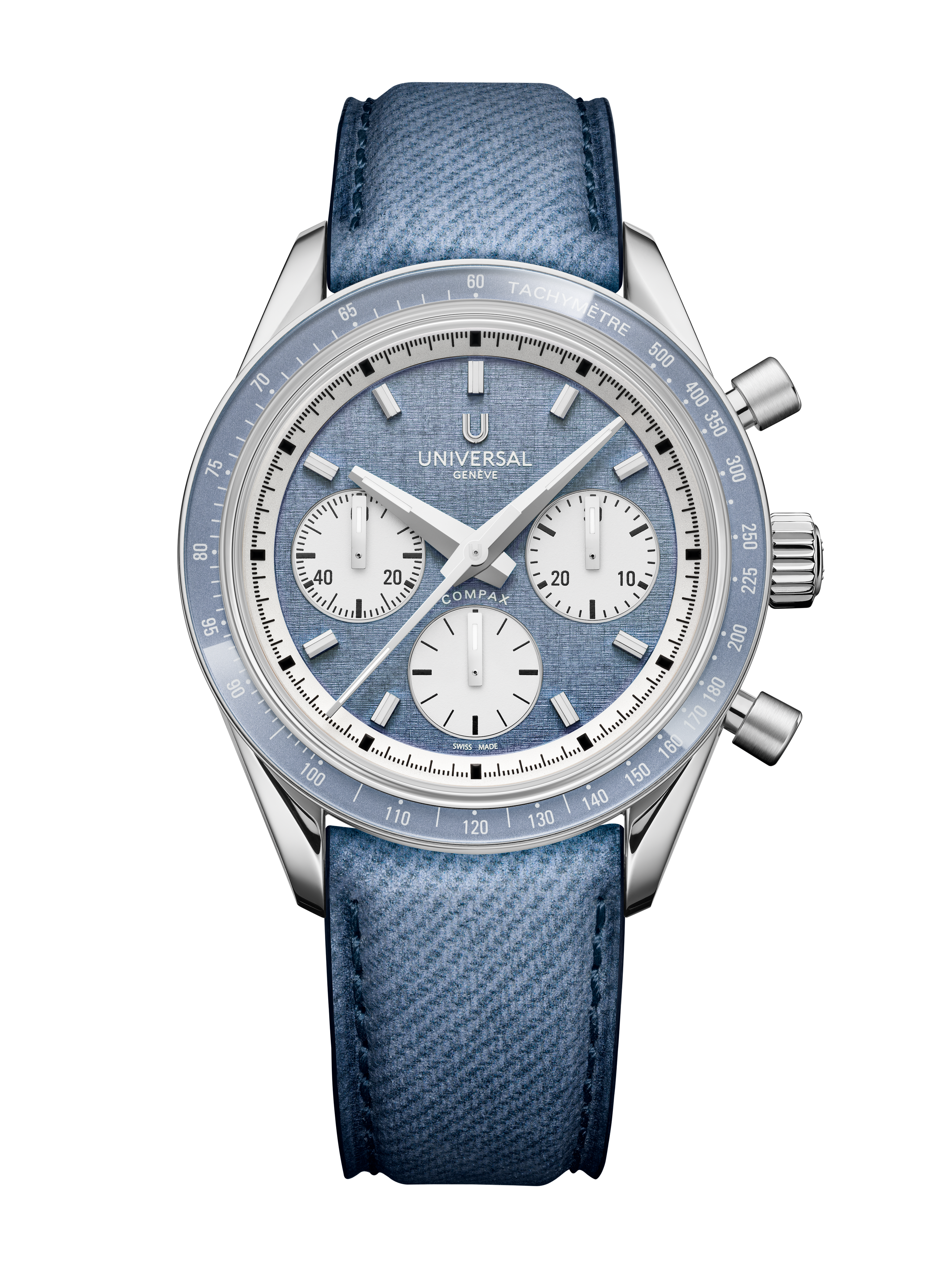 Universal Geneve Compax Capsule brushed indigo Ref. UGCO005