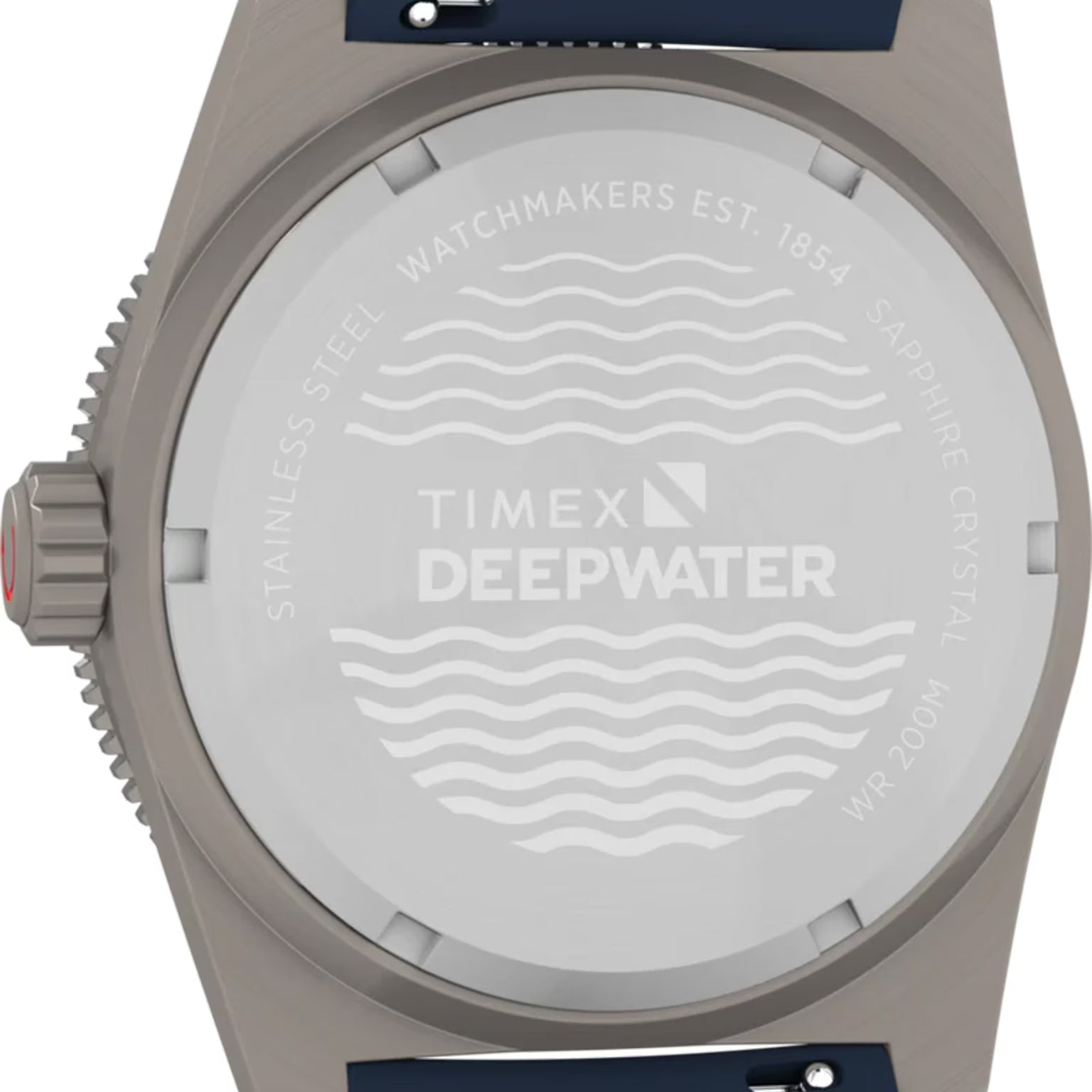 Deepwater Reef 200 GMT | 41mm, Stainless Steel and Blue Rubber Strap, Men's Watch