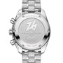 Silver watch with 'Milano Cortina 2026' and Olympic logo on a white background