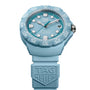 Blue TAG Heuer watch on a white background