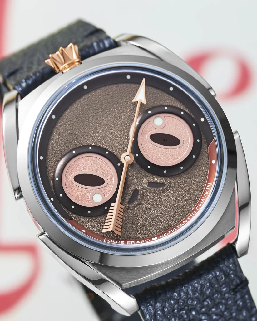 Louis Erard X Konstantin Chaykin Unfrogettable Brown Limited Edition | 40mm, Titanium