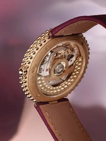 Gentissima Oursin 36 Burgundy | 36mm, Glass-blasted rose gold 4N, Women's Watch