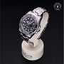 Rolex Certified Pre-owned GMT M116710LN-0001 front on black background