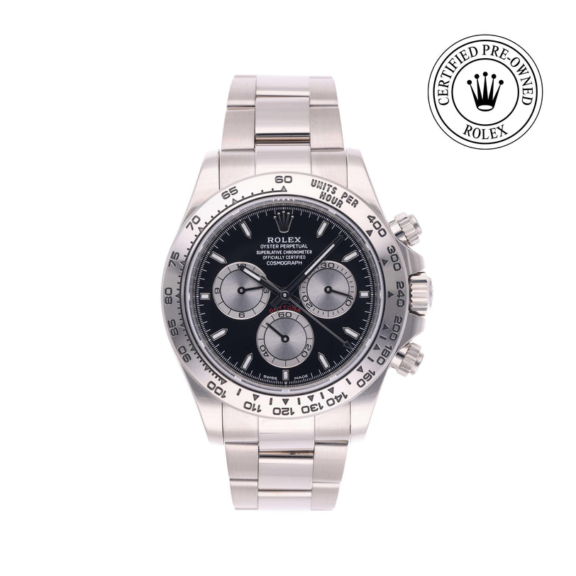 Rolex Certified Pre-owned Daytona M126509-0001 front on white background