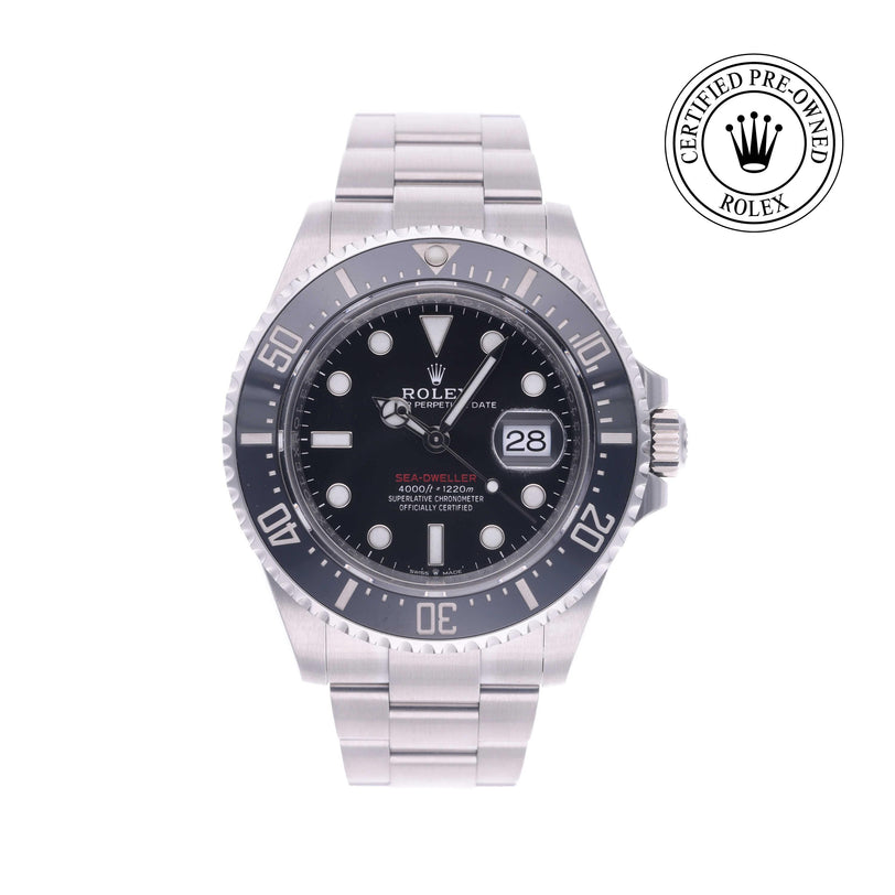 Rolex Certified Pre-owned Sea-Dweller M126600-0001 front on white background