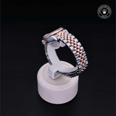 Rolex Certified Pre-owned Lady Datejust M279171-0017 front on black background