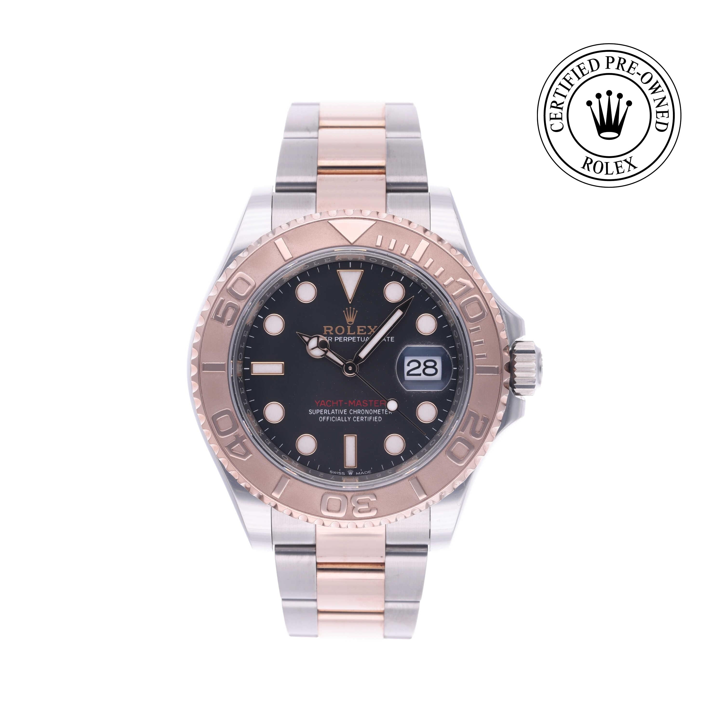 Rolex Certified Pre-owned Yacht-Master M126621-0002 front on white background