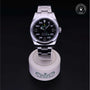 Rolex Certified Pre-owned Air-King M116900-0001 front on black background