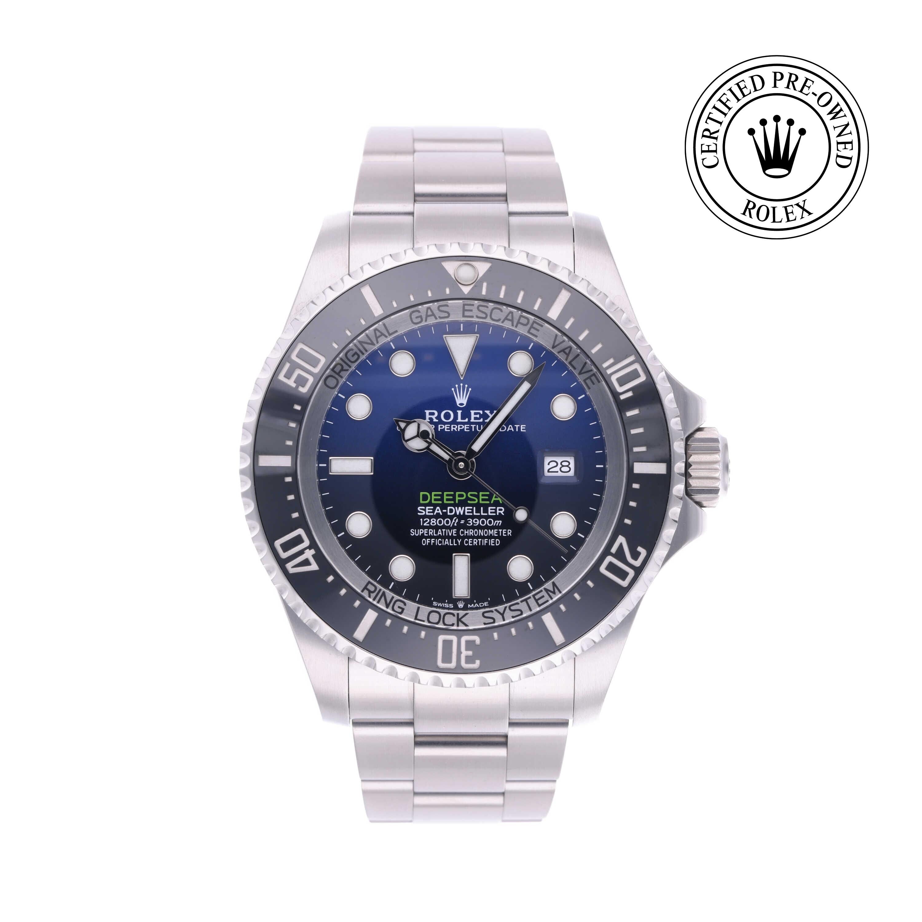 Rolex Certified Pre-owned Sea-Dweller M126660-0002 front on white background