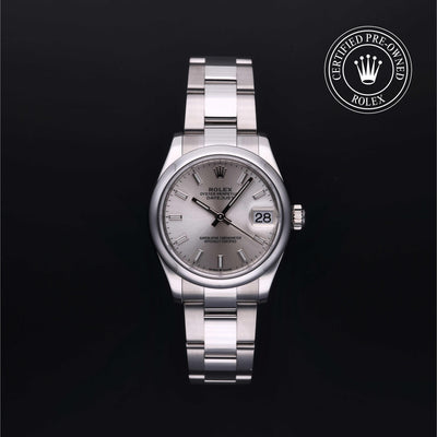 Rolex Certified Pre-owned Lady Datejust M278240-0005 front on black background