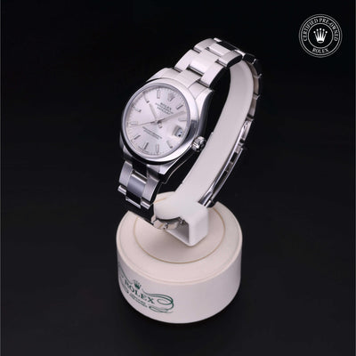 Rolex Certified Pre-owned Lady Datejust M278240-0005 front on black background