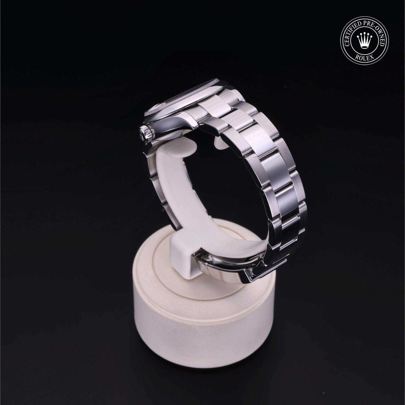 Rolex Certified Pre-owned Lady Datejust M278240-0005 front on black background