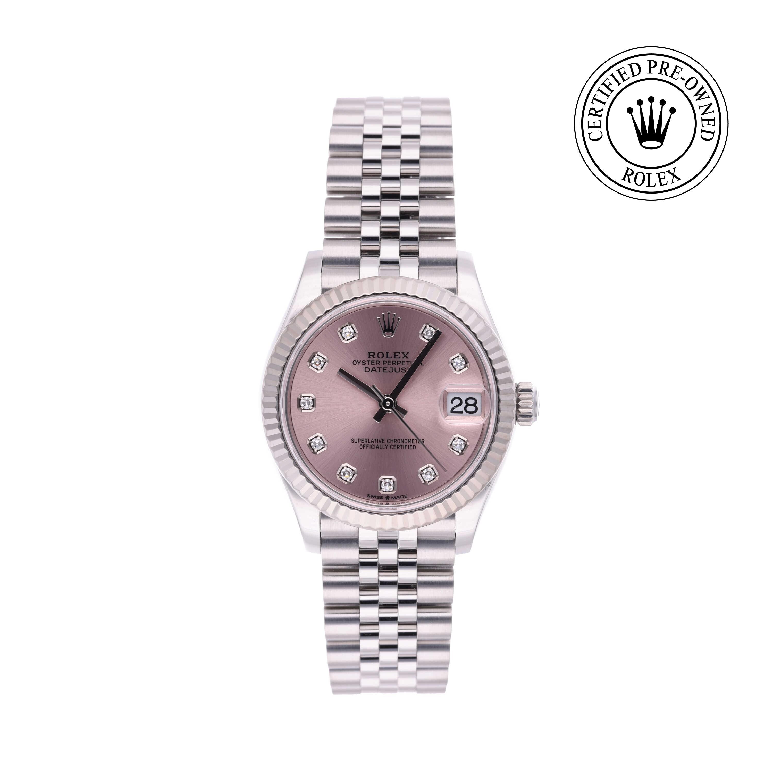 Rolex Certified Pre-owned Lady Datejust M278274-0032 front on white background