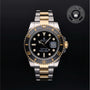 Rolex Certified Pre-owned Submariner Date M116613LN-0001 front on black background