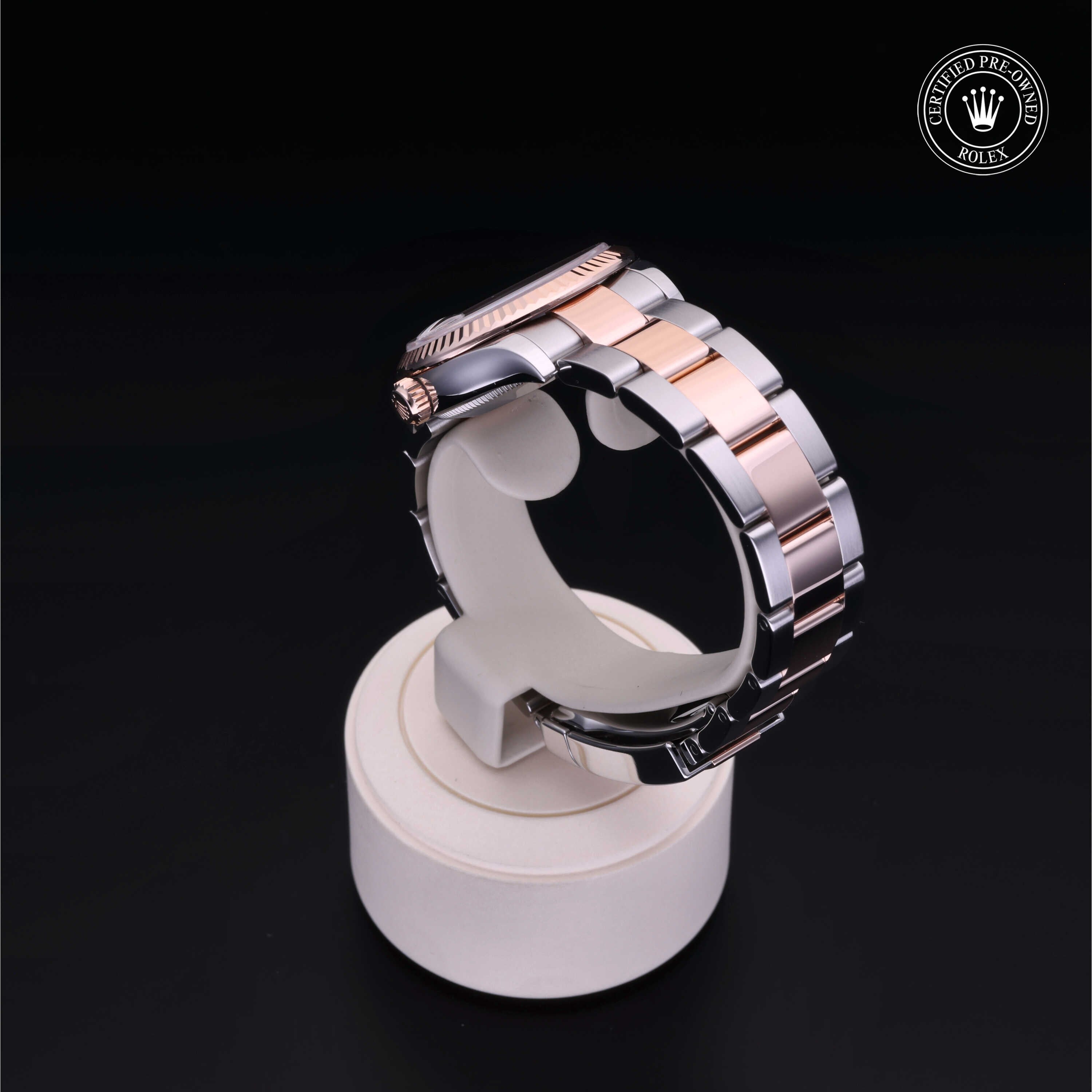 Rolex Certified Pre-owned Lady Datejust M278271-0029 front on black background