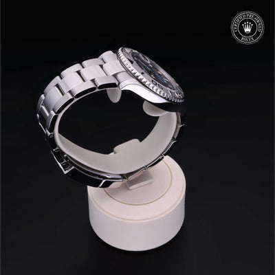 Rolex Certified Pre-owned Yacht-Master M268622-0002 front on black background