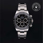 Rolex Certified Pre-owned Daytona M116500LN-0002 front on black background
