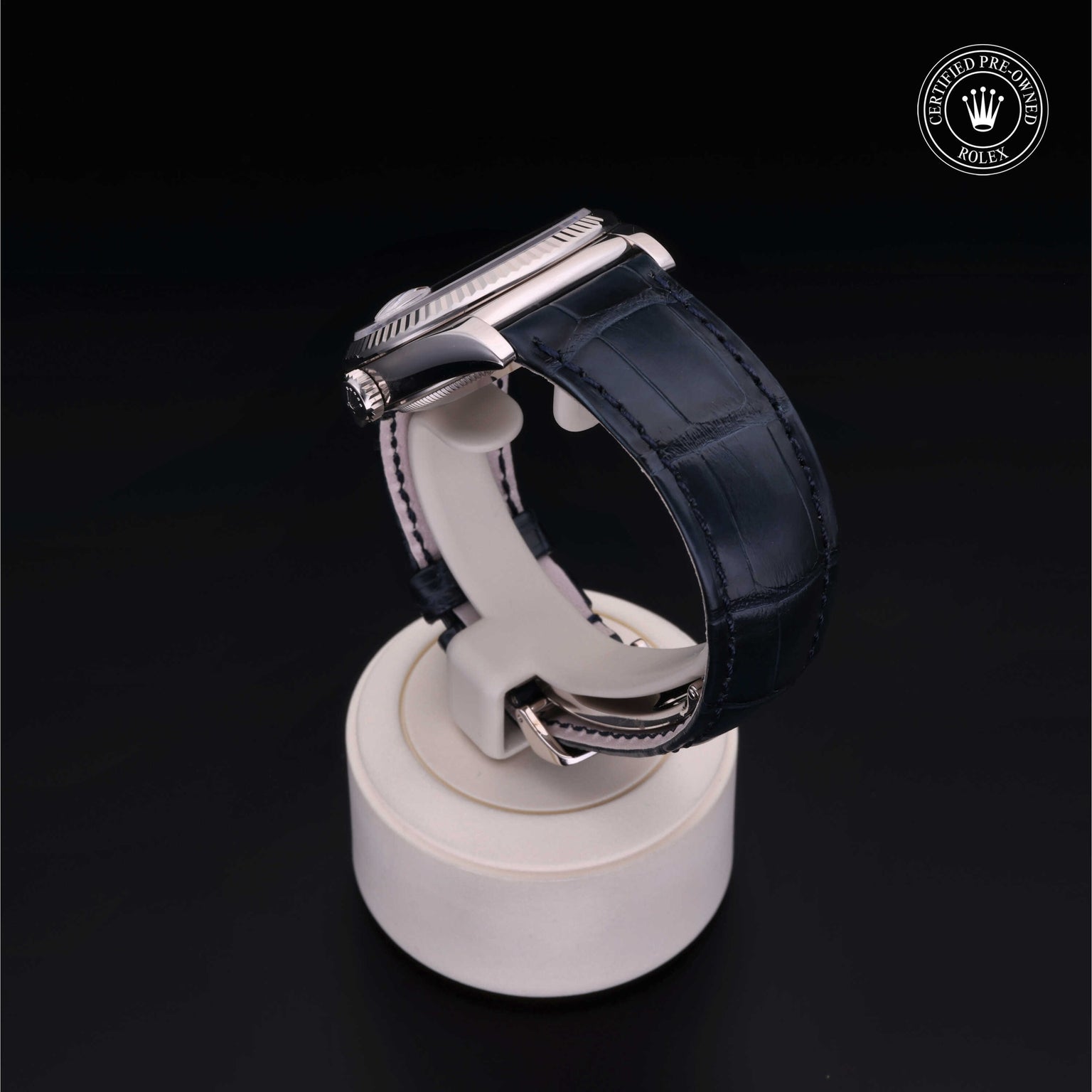 Rolex Certified Pre-owned Day-date M118139-0004 front on black background