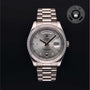Rolex Certified Pre-owned Daydate Ii M218239-0006 front on black background