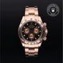 Rolex Certified Pre-owned Daytona M116505-0002 front on black background