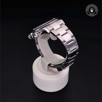 Rolex Certified Pre-owned Daytona M116509-0071 front on black background