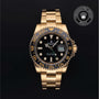 Rolex Certified Pre-owned GMT II M116718LN-0002 front on black background