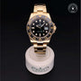 Rolex Certified Pre-owned GMT II M116718LN-0002 front on black background