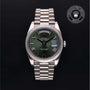 Rolex Certified Pre-owned Day-date M228239-0033 front on black background