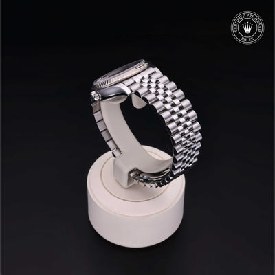 Rolex Certified Pre-owned Lady Datejust M278274-0002 front on black background