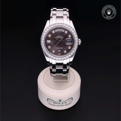 Rolex Certified Pre-owned Day-date M18946-0039 front on black background