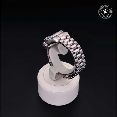 Rolex Certified Pre-owned Lady Datejust M179179-0066 front on black background