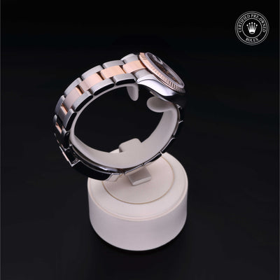 Rolex Certified Pre-owned Lady Datejust M279171-0010 front on black background