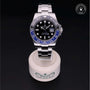 Rolex Certified Pre-owned GMT M116710BLNR-0002 front on black background