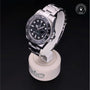 Rolex Certified Pre-owned GMT II M116710LN-0001 front on black background