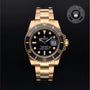 Rolex Certified Pre-owned Submariner M116618LN-0001 front on black background