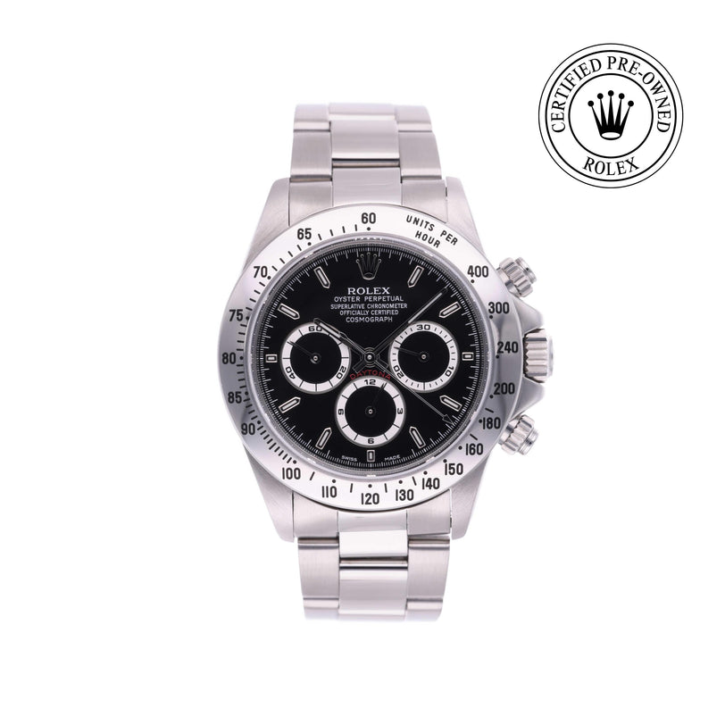 Rolex CPO Daytona M16520 front on white background