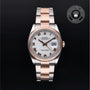 Rolex Certified Pre-owned Datejust M126201-0016 front on black background