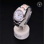 Rolex Certified Pre-owned Datejust M126201-0016 front on black background