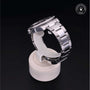 Rolex Certified Pre-owned GMT M116710LN-0001 front on black background