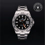 Rolex Certified Pre-owned Explorer M216570-0002 front on black background