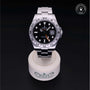 Rolex Certified Pre-owned Explorer M216570-0002 front on black background