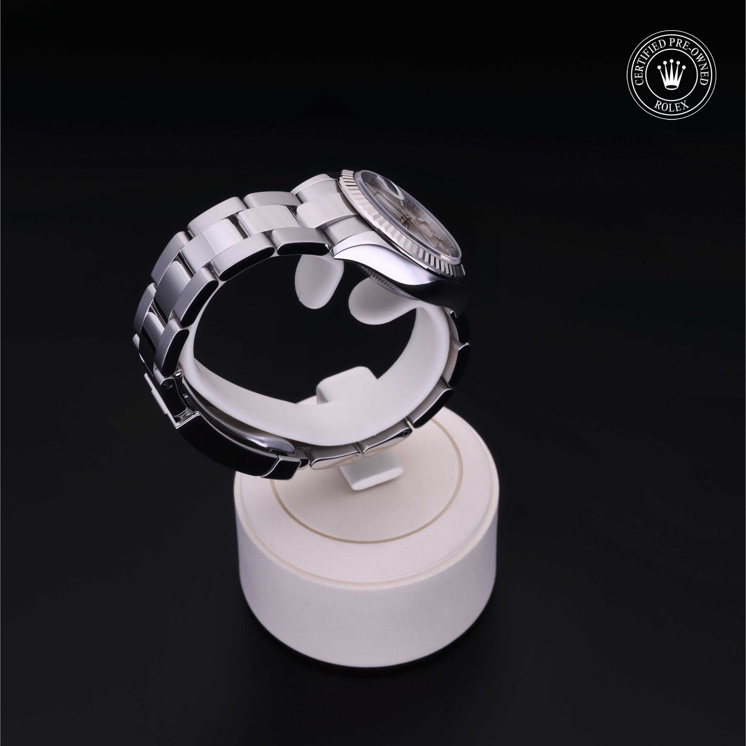 Rolex Certified Pre-owned Lady Datejust M279174-0006 front on black background