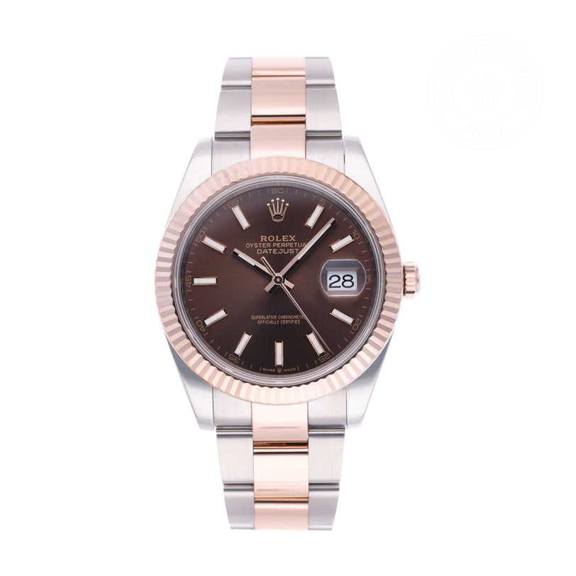Rolex Certified Pre-owned Datejust M126331-0001 front on white background