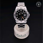 Rolex Certified Pre-owned Explorer M216570-0002 front on black background