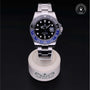 Rolex Certified Pre-owned GMT II M126710BLNR-0003 front on black background