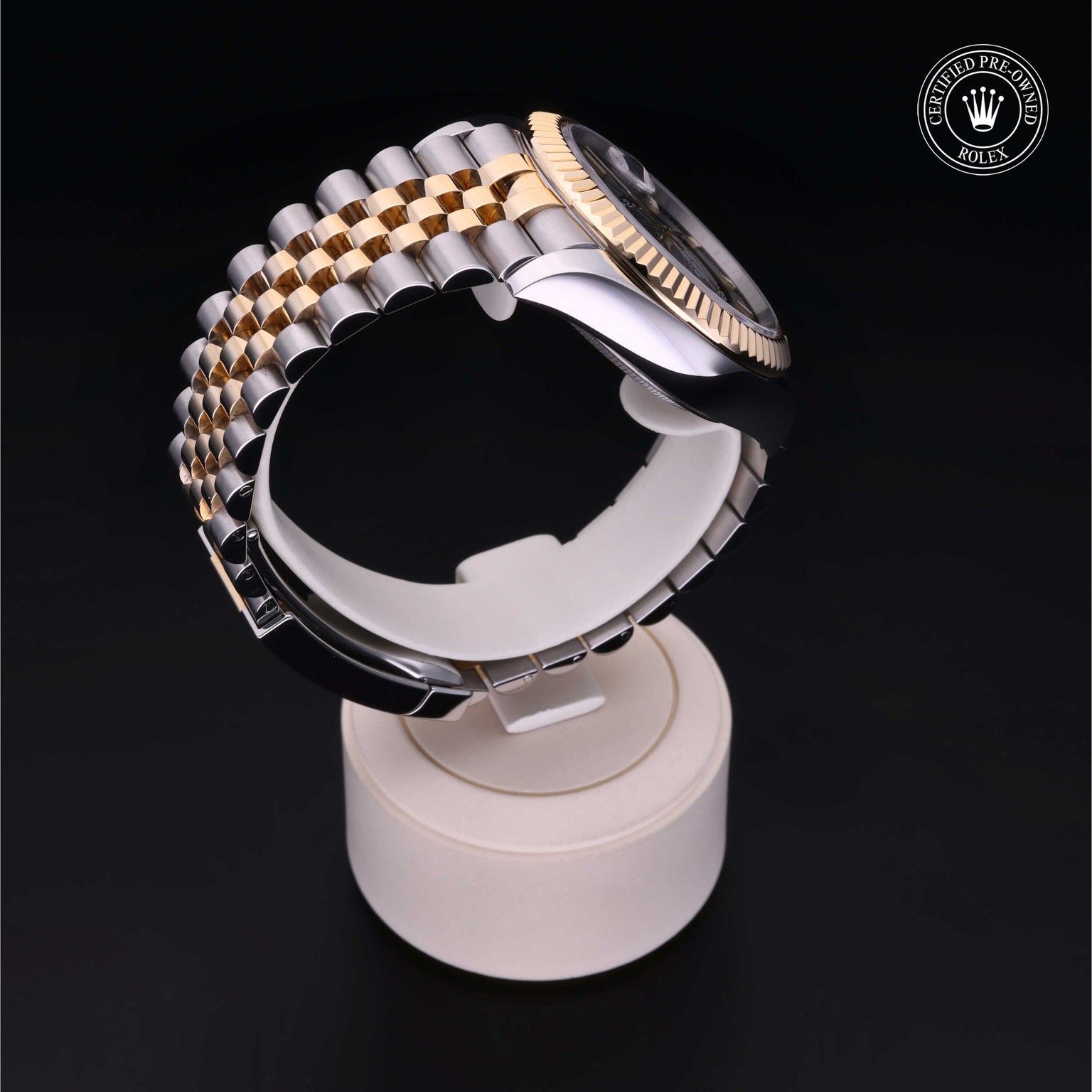 Rolex Certified Pre-owned Sky-Dweller M326933-0005 front on black background